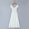 Vacation style spicy girl backless dress