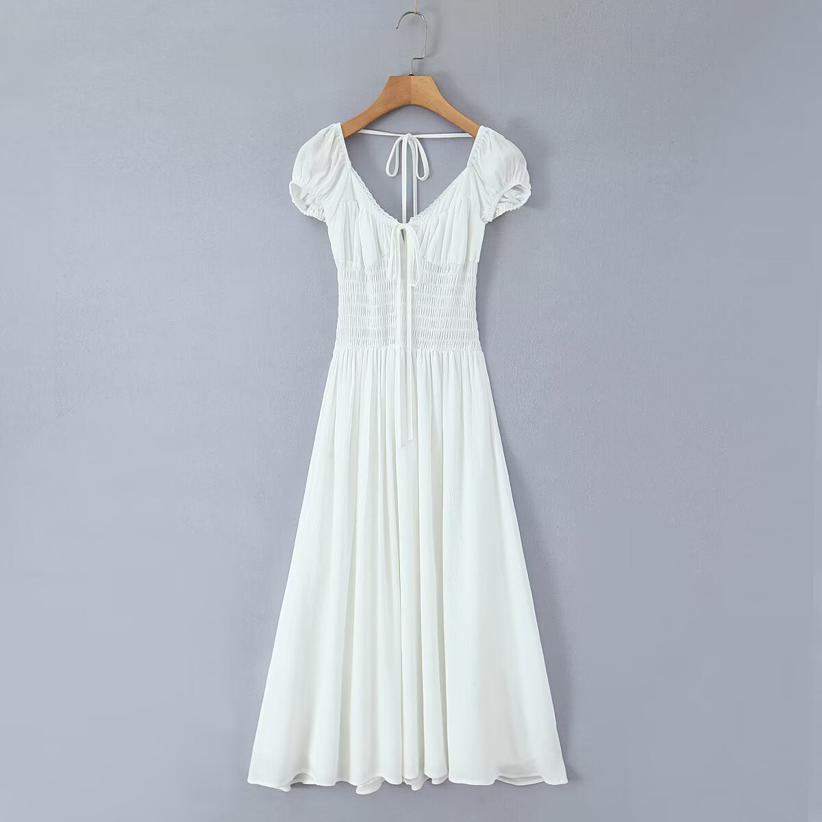 Vacation style spicy girl backless dress