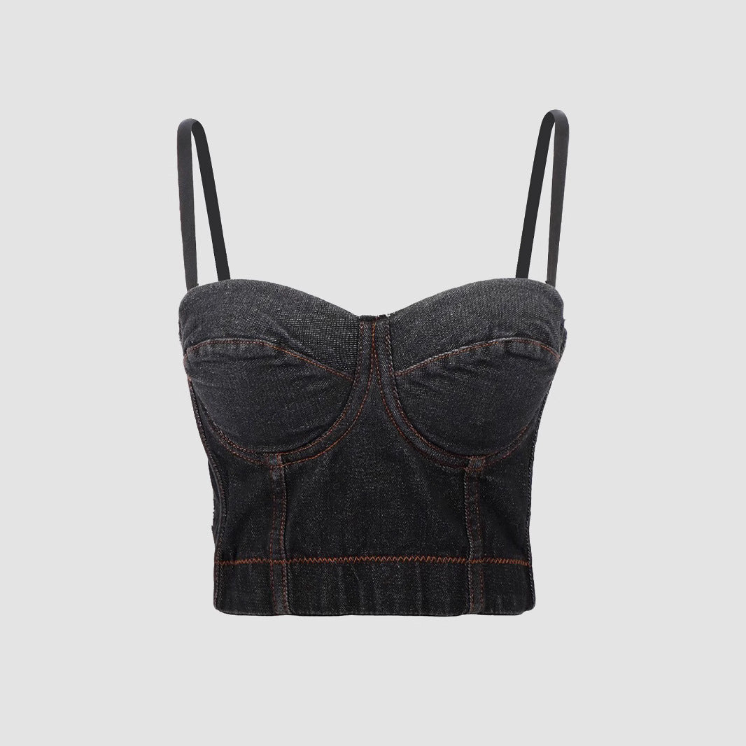 Women's Fitted Sexy Backless Inner Wear Bralette Outerwear