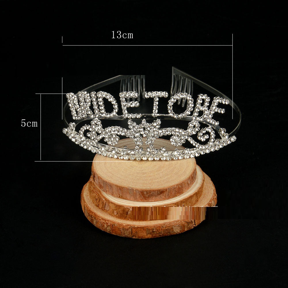 Bridal Bachelor Party Rhinestone Party Crown