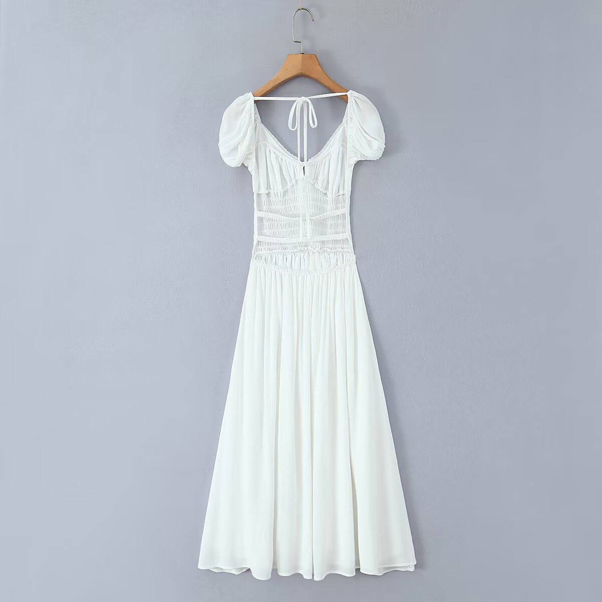 Vacation style spicy girl backless dress