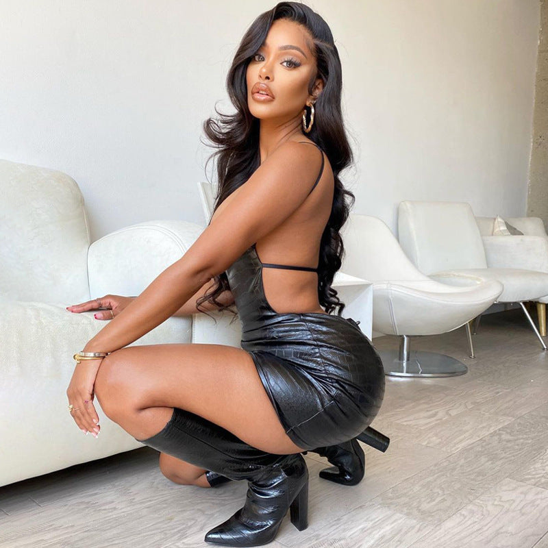 Sexy Backless Bodycon Dress for Women