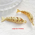 Jacinth Fish Koi Pendant DIY Handmade Ornament Women's Gold-plated Fish Pendant Creative Year-by-year Fish Accessories