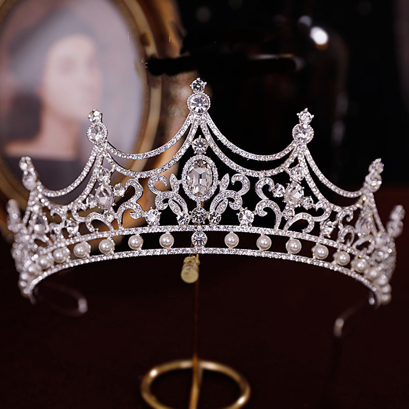 Rhinestone Bride Crown Headwear Birthday Party