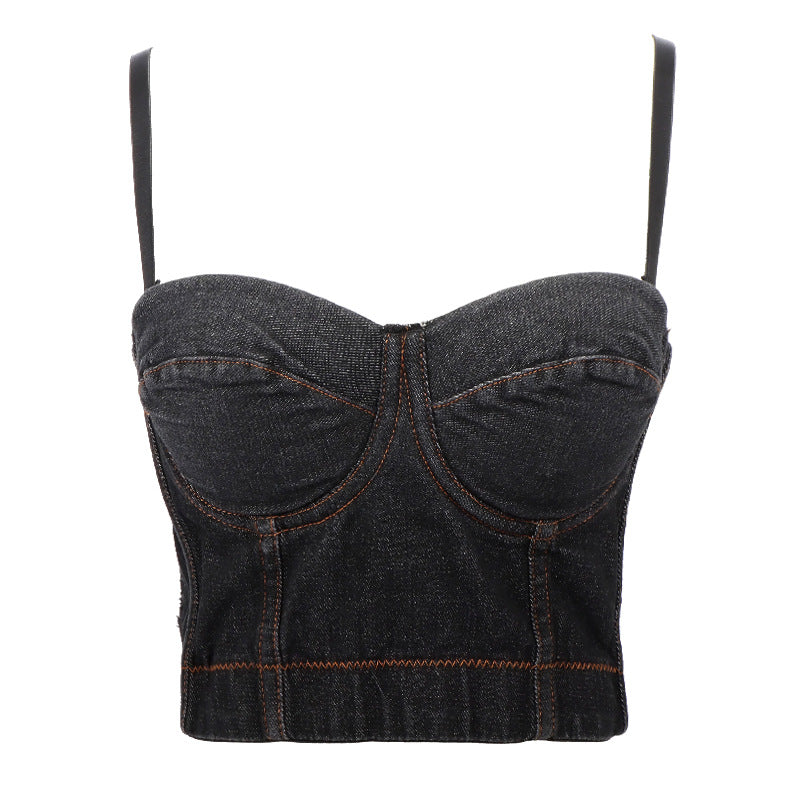 Women's Fitted Sexy Backless Inner Wear Bralette Outerwear