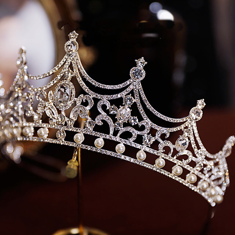 Rhinestone Bride Crown Headwear Birthday Party