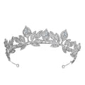 New Korean Bride Zircon Crown Alloy Rhinestone Accessories Princess Leaves Wedding Headdress