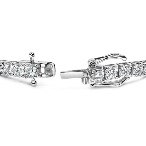 14K White Gold 2.00 Cttw Prong Set Lab Grown Round Diamond Classic Tennis Bracelet (F-G Color, VS2-SI1 Clarity) - 7.25"