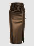 Split hip skirt