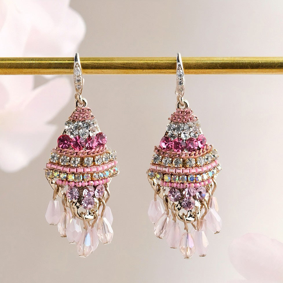Sweet Dangle Beaded Design Earrings