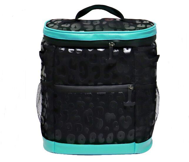 Nylon Insulated Double Shoulder Leopard Print Cow Print Large Capacity Double Shoulder Ice Pack