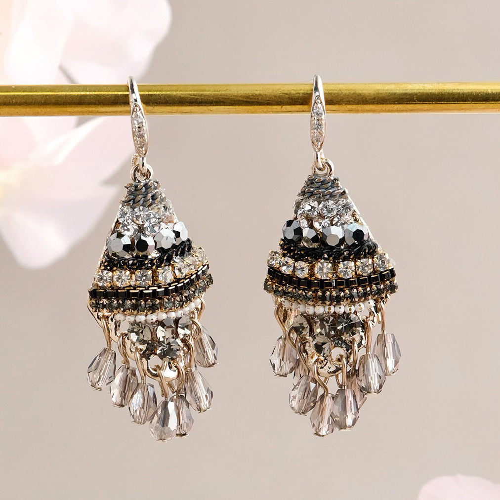 Sweet Dangle Beaded Design Earrings