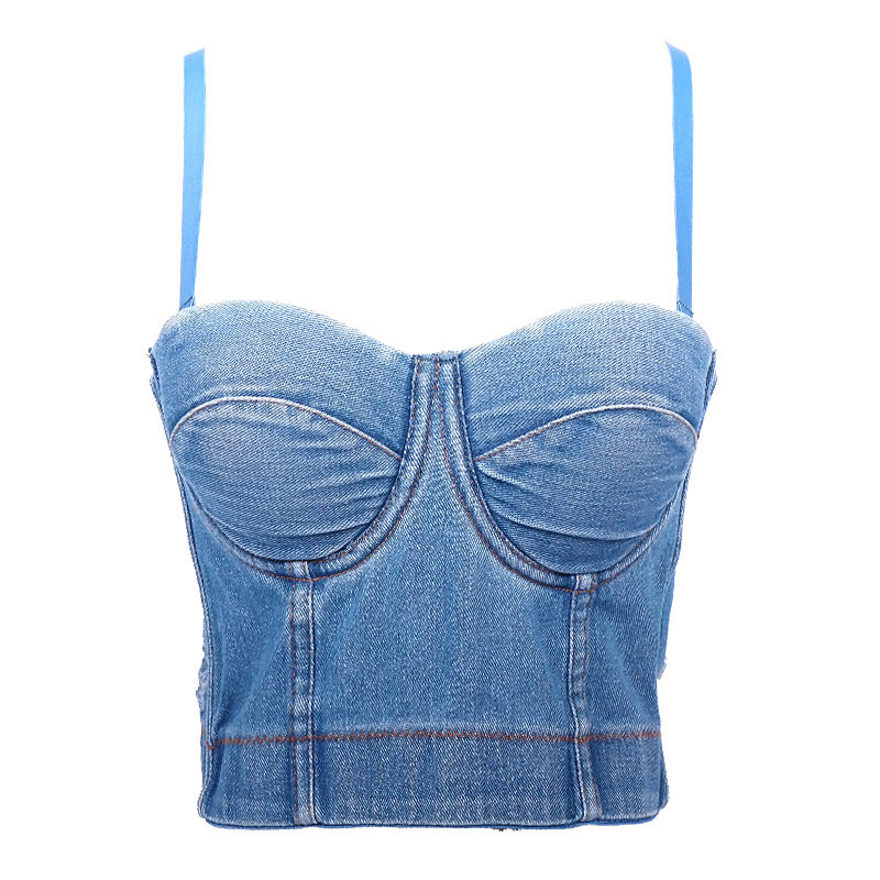Women's Fitted Sexy Backless Inner Wear Bralette Outerwear