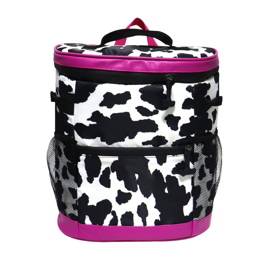 Nylon Insulated Double Shoulder Leopard Print Cow Print Large Capacity Double Shoulder Ice Pack