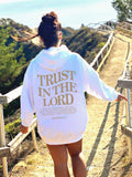 Letter printed hooded sweatshirt