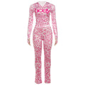 Fashionable Hooded Camouflage Printed Long Sleeve Sporty Fitted Pants Two-Piece Set for Women