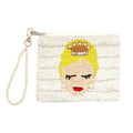 Bride Pearl Seed Beaded Mini Pouch Bag