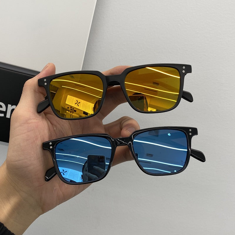 Small boxy sunglasses, trendy women's personalized retro sunglasses