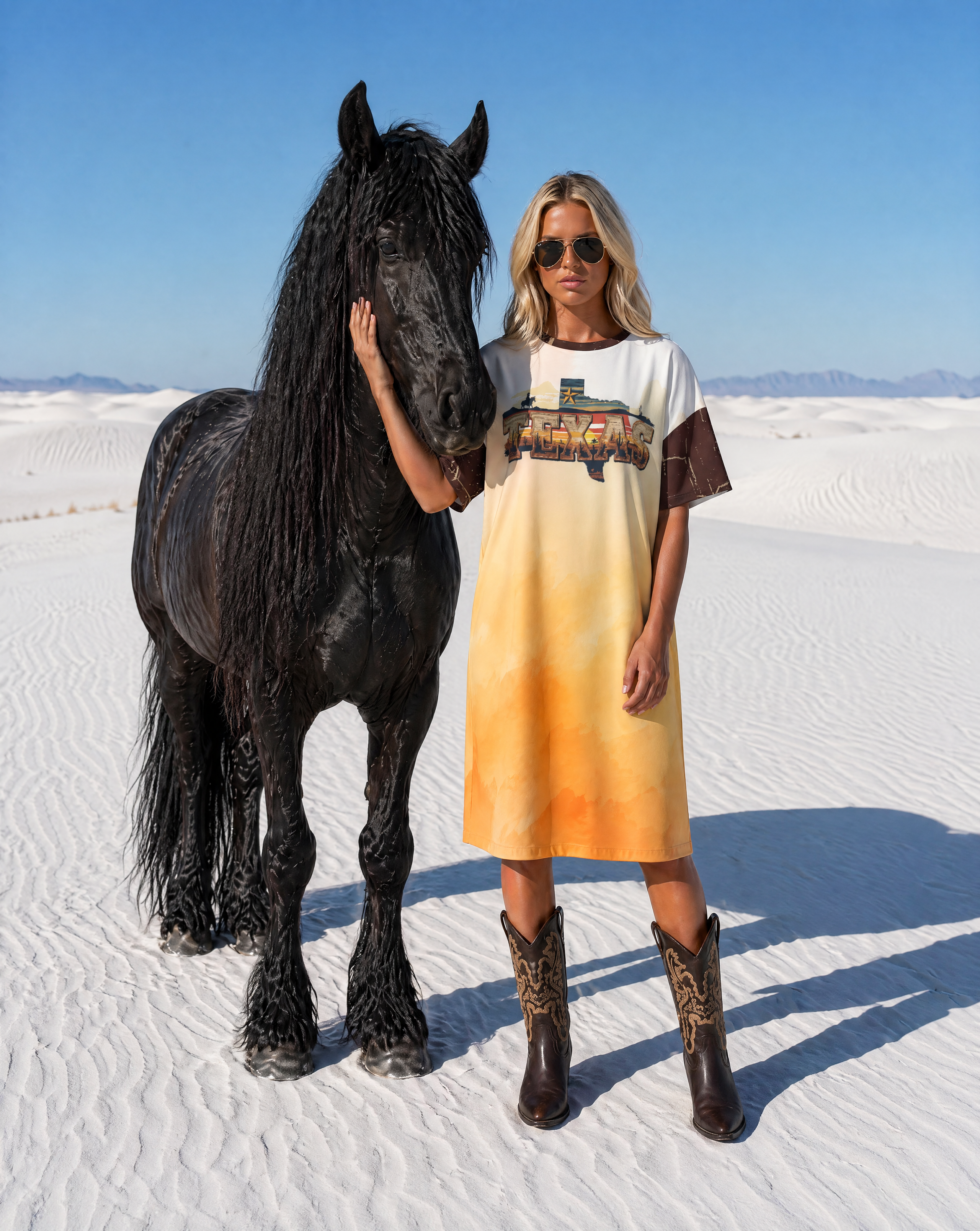 Baha Ranch Texas T Shirt Dress or Sleep Shirt