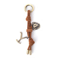Myra Yellowstone Lariat Loop Leather Key Fob in Warm Ochre