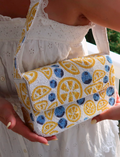 Lemon Blueberry Beaded Shoulder Bag | Summer Statement Bag