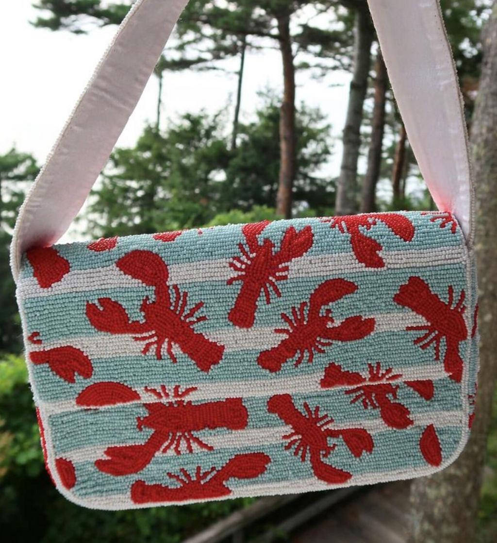Lobster Beaded Shoulder Bag | Summer Statement Bag