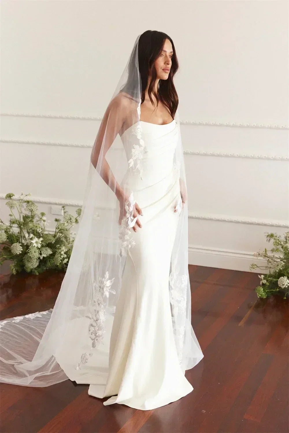 Mermaid Wedding Dress | Silk Satin Gown -femstylo