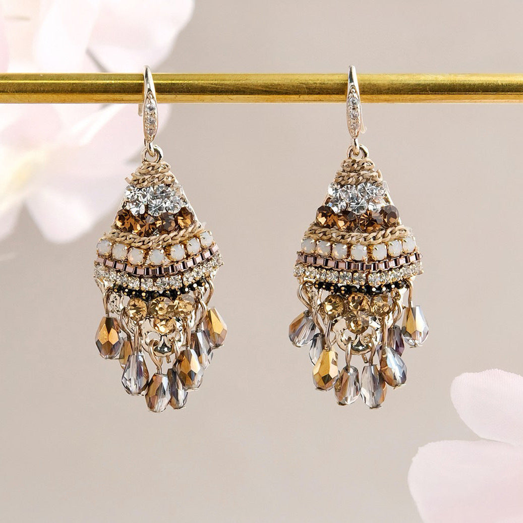 Sweet Dangle Beaded Design Earrings