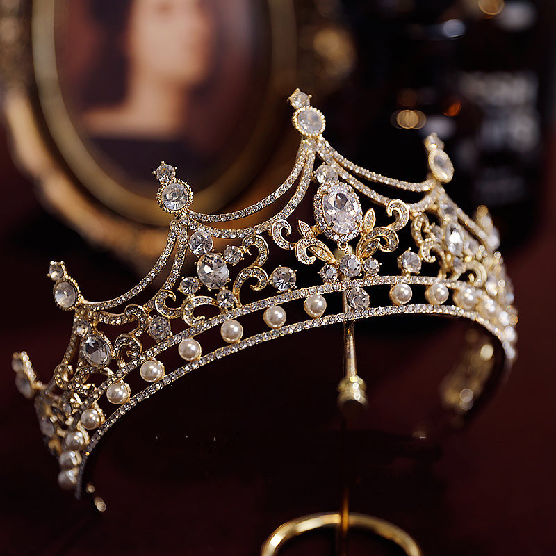 Rhinestone Bride Crown Headwear Birthday Party